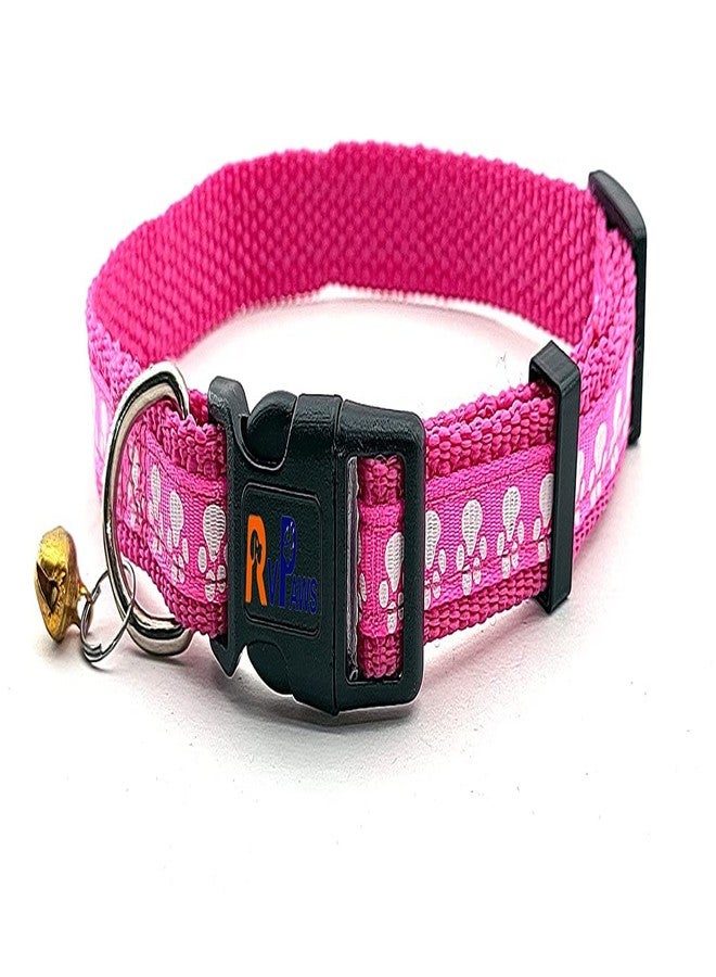 Pups&Pets Pet Collars with Bell Soft Adjustable Safe Collar and Protection Breakaway Cute Kitty Neckband with Animal Print for Puppy and Cats (Color May Vary, Pack of 2) - Image 3